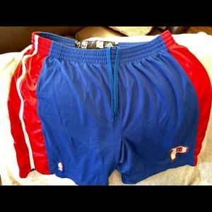 Detroit Pistons authentic game blue shorts